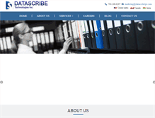 Tablet Screenshot of datascribelpo.com